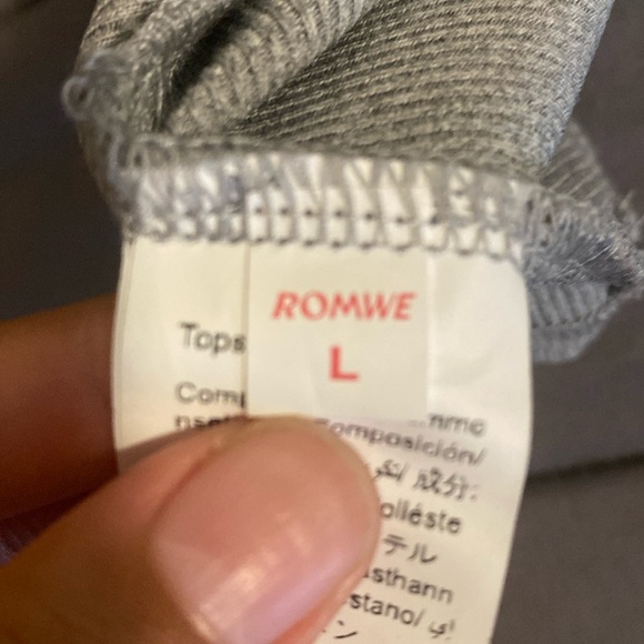 Women grey cropped tank top - Picture 3 of 5